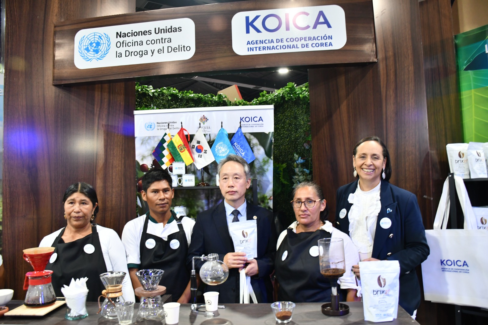 En la Expocruz conquista el café de altura de los Yungas producido con apoyo de Koica y Unodc