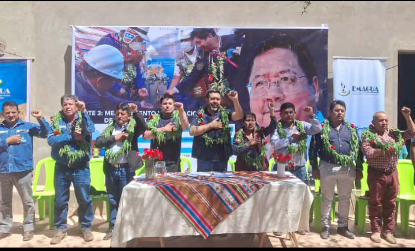 Inician obras de ampliación de agua potable en una comunidad agraria de Chuquisaca con más de Bs 1,8 millones