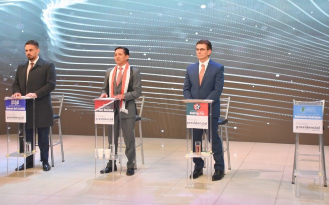 Debate del TSE en primera vuelta. Foto TSE