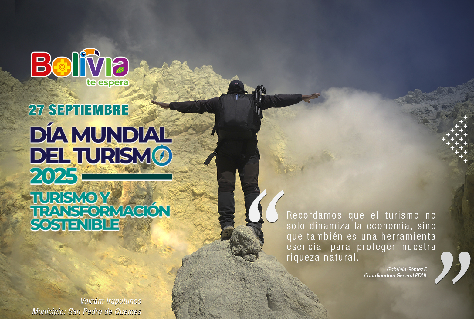 Gobierno anuncia acto central en La Paz por el Día Mundial del Turismo