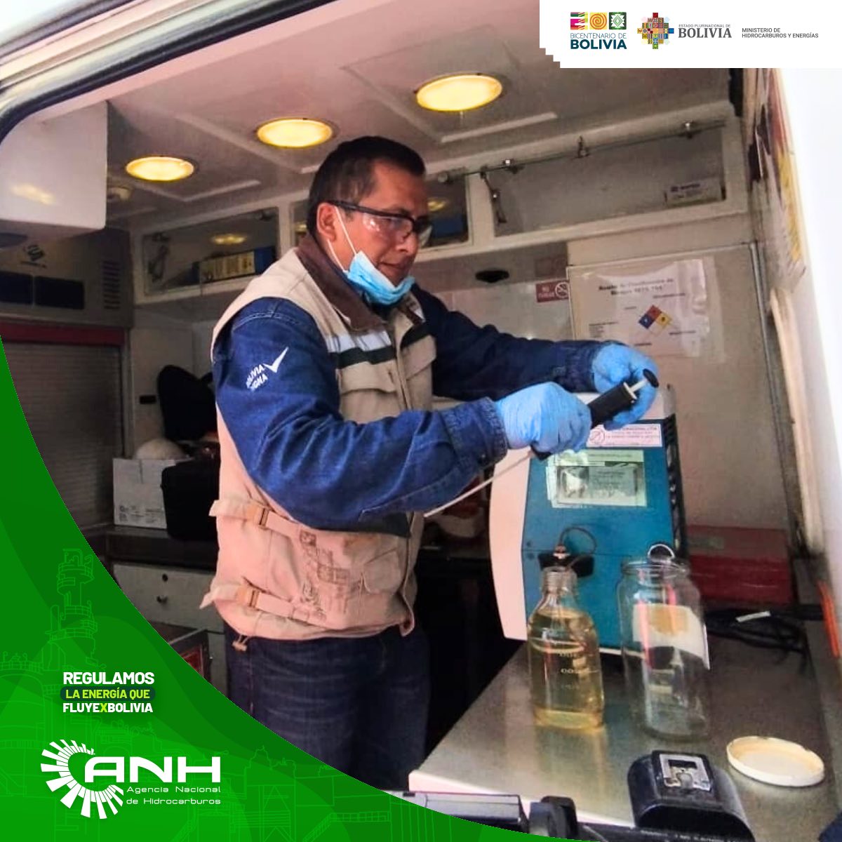 ANH garantiza la calidad del combustible con laboratorios móviles y garantiza calidad que exige la norma