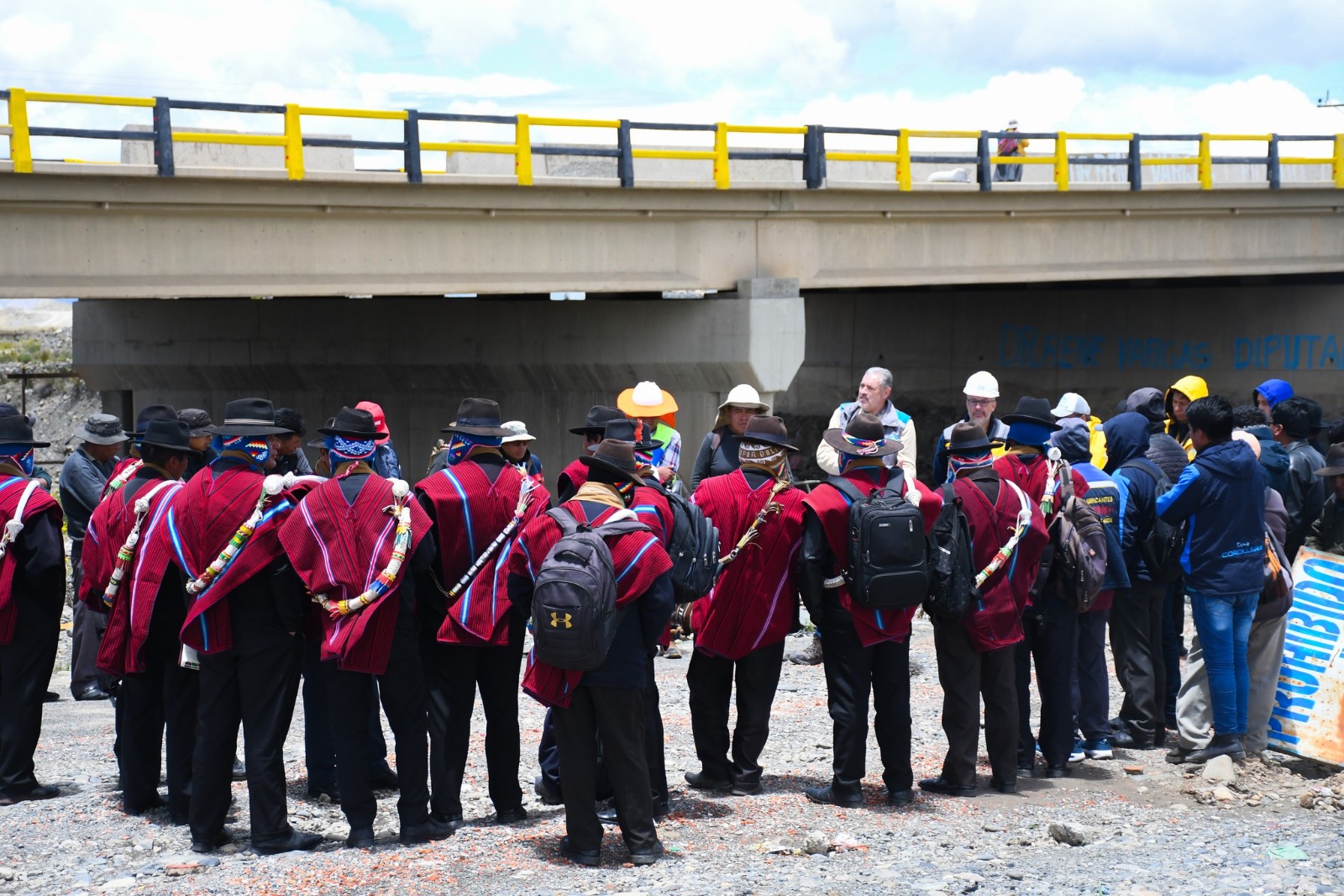 Inspeccionan la infraestructura vial en la provincia Los Andes