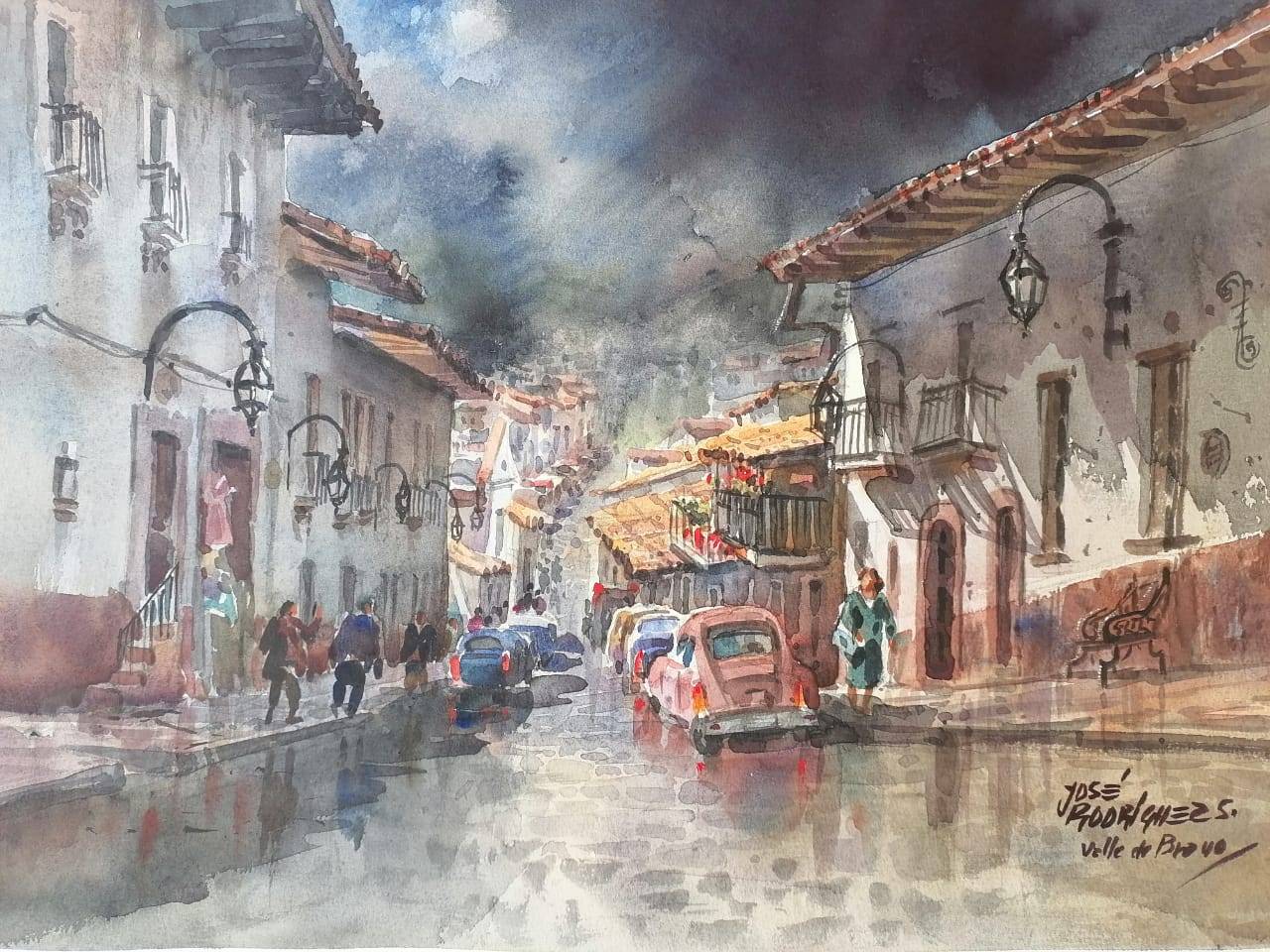 Boliviano José Rodríguez obtiene primer premio en concurso de acuarela en México