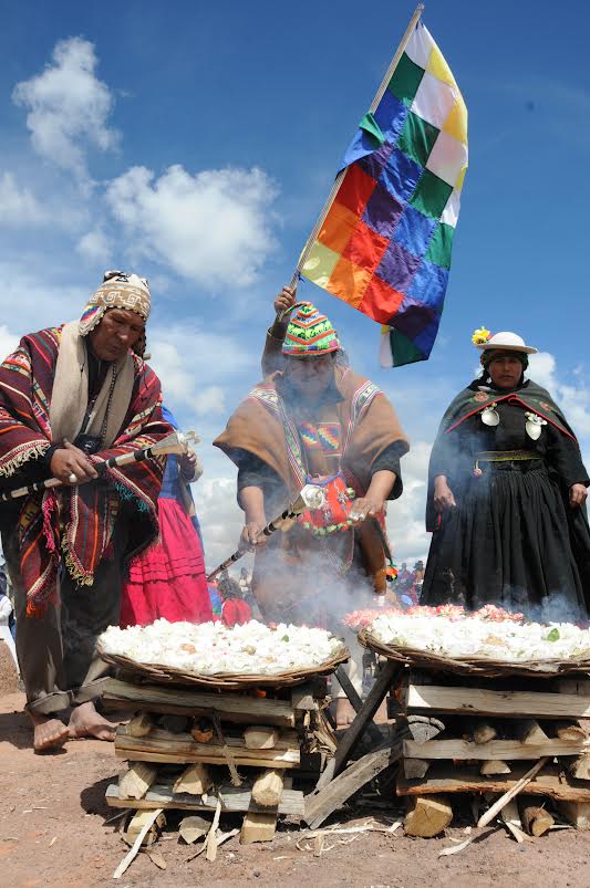 Vicepresidente celebra la ch'alla como el reencuentro con la Pachamama