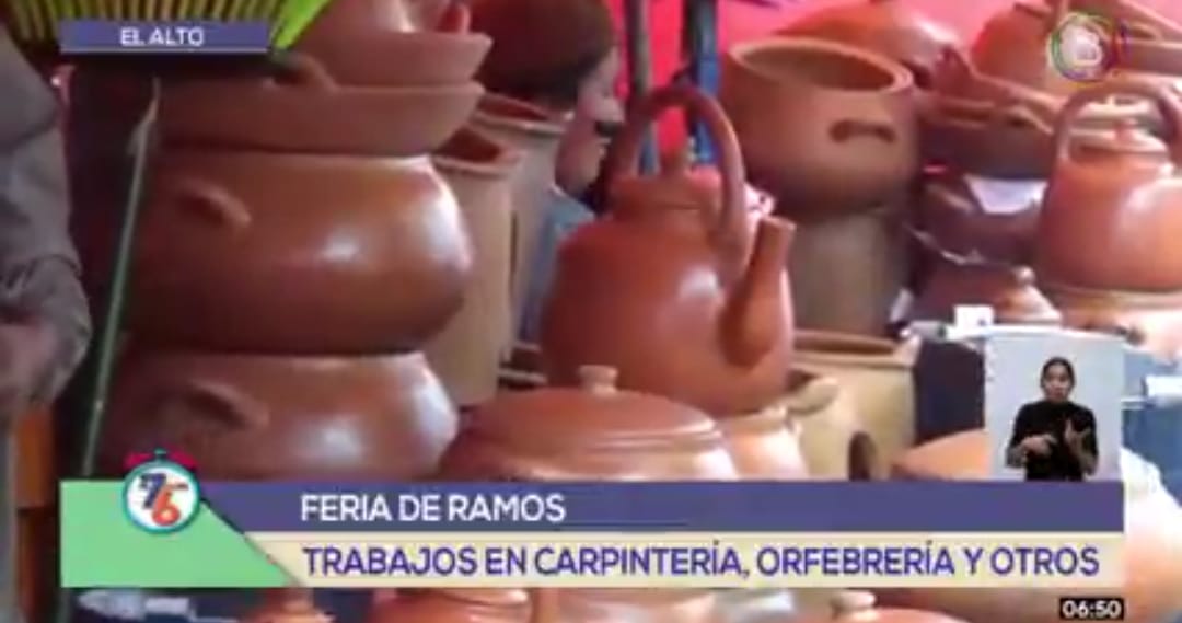 Feria de Ramos en El Alto reúne a expositores de 20 provincias de La Paz