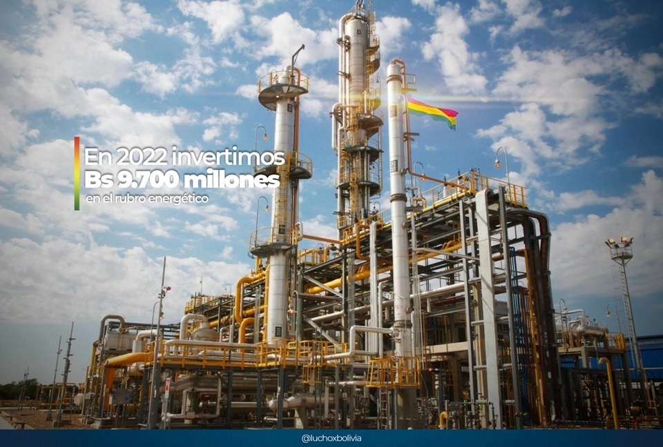 Gobierno invierte más de Bs 9.700 millones para fortalecer al sector energético y la industrialización
