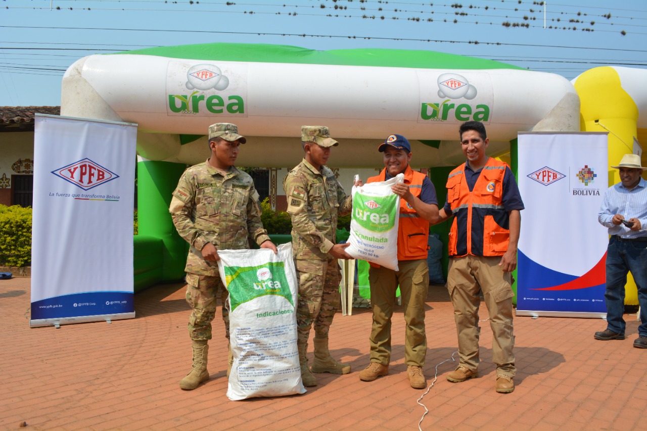 YPFB dispone de 884 t de urea para productores damnificados por desastres naturales