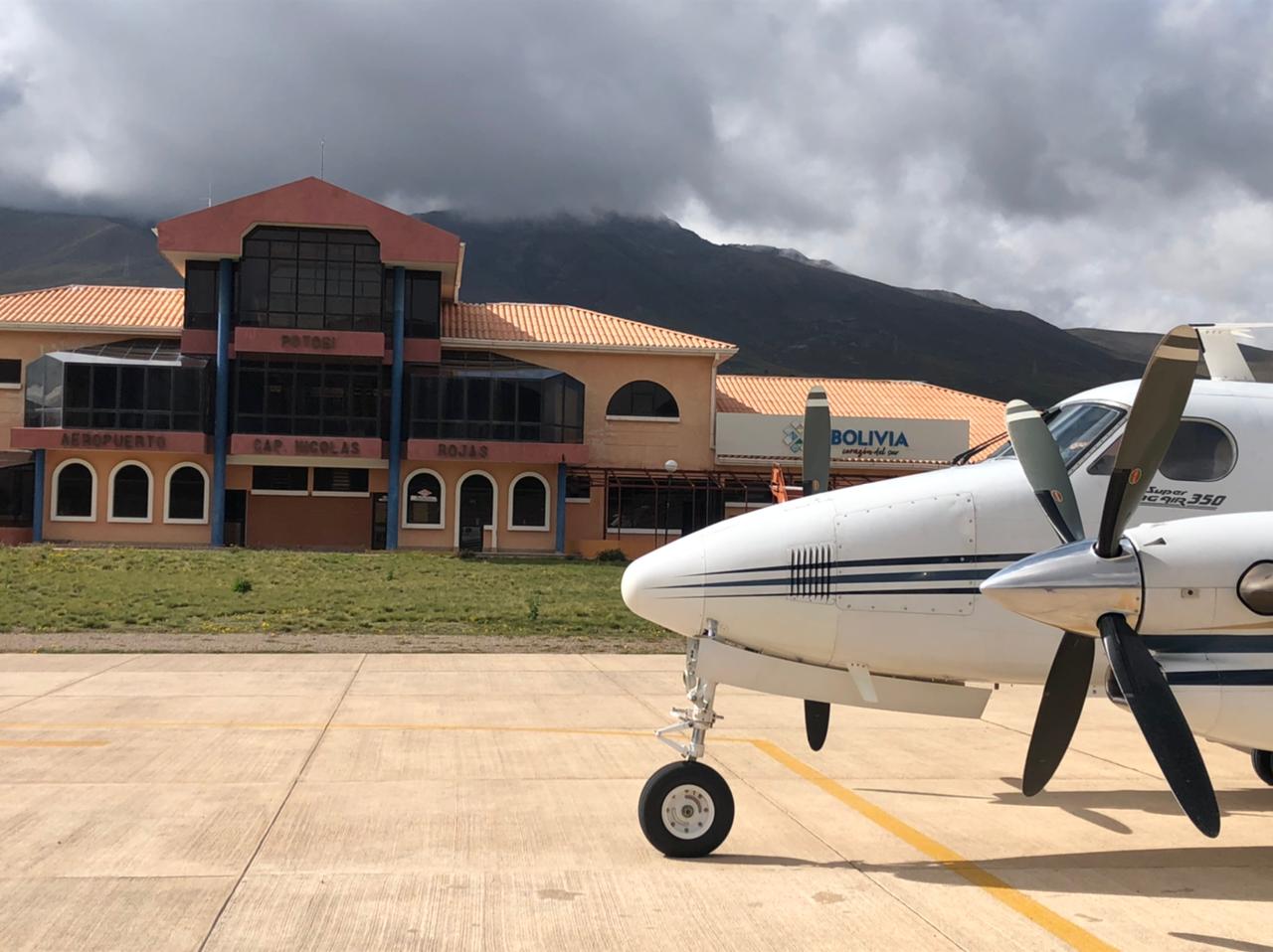 Aeropuerto Internacional de Potosí: Concluyen obras de drenaje y licitan 4 fases por Bs 200 millones