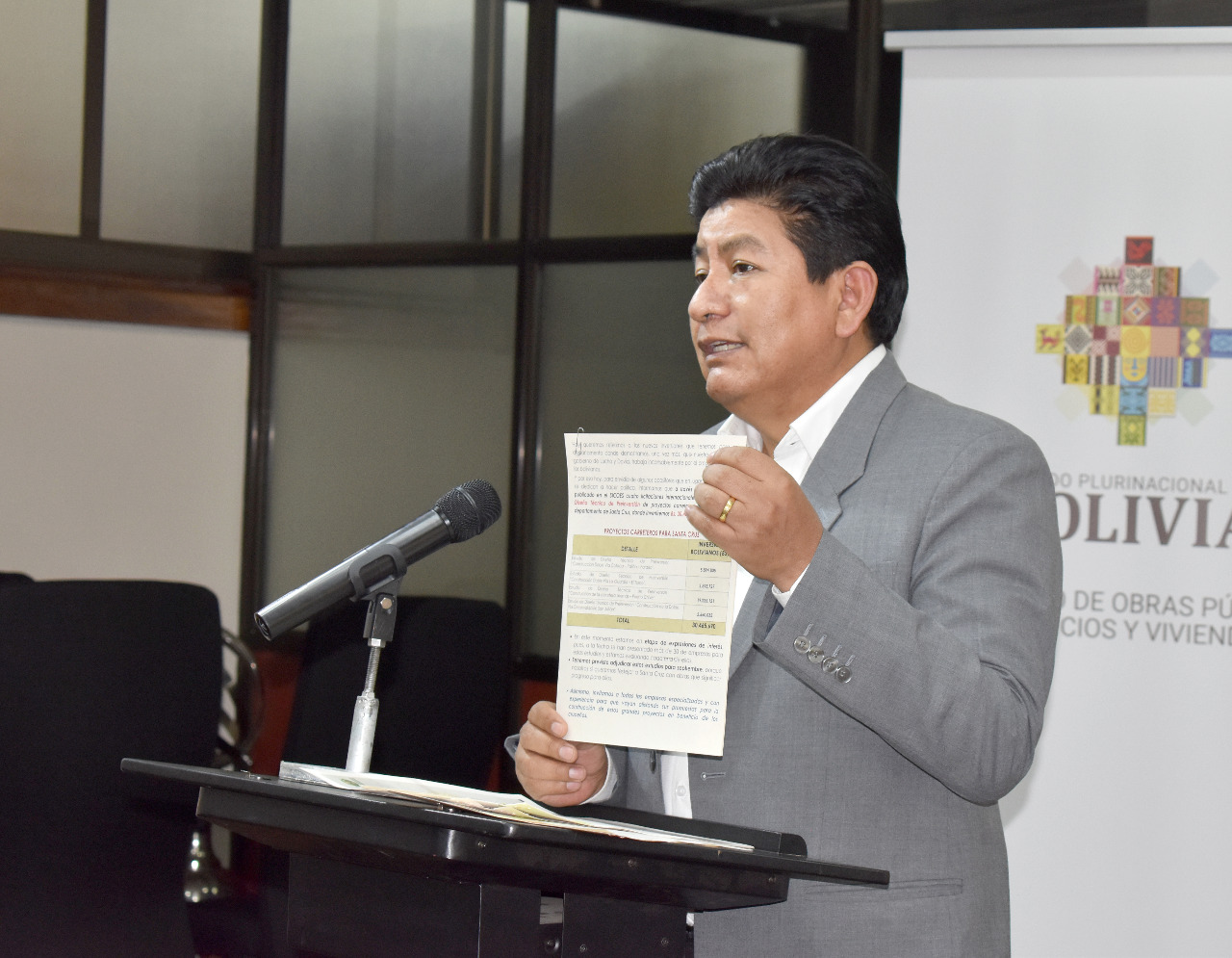 Gobierno inyecta Bs 30 millones en estudios de preinversión para carreteras en Santa Cruz