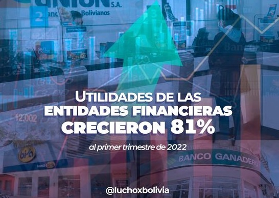 Presidente: Bolivia vuelve a tener un sistema financiero sólido, las utilidades de las entidades financieras crecen