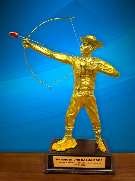 Entel recibe el Premio Bruno Racua por innovación en telecomunicaciones en el departamento de Pando