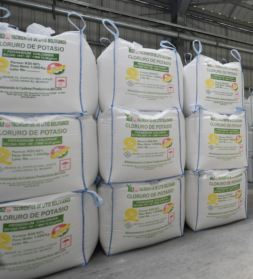 Bolivia alcanza más de Bs 287 millones por ventas de potasio y litio, según YLB
