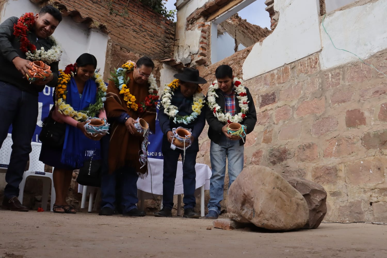 Presidente inaugura obras de casa de acogida para los campesinos de Chuquisaca humillados en 2008