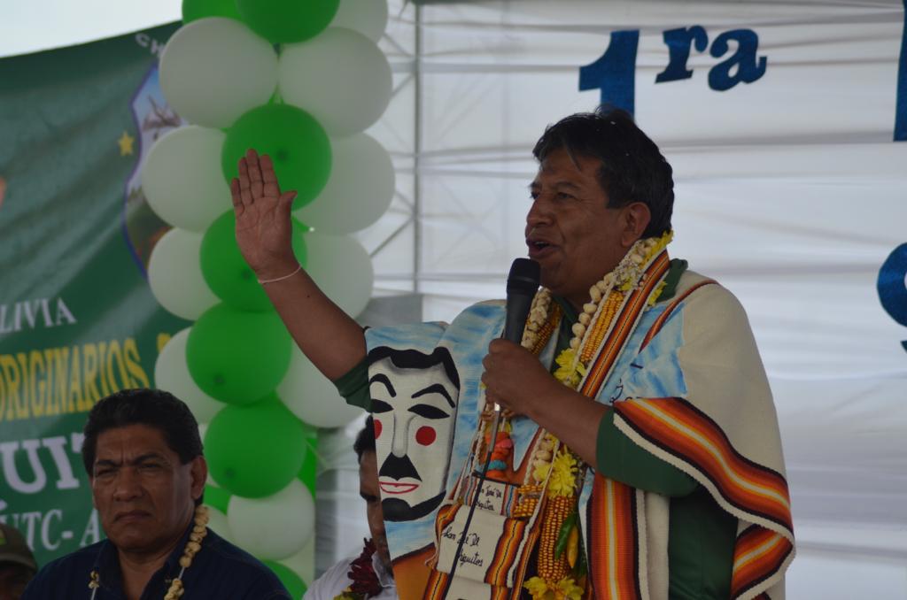 Vicepresidente pide a las organizaciones sociales apoyo a la gestión del presidente Arce