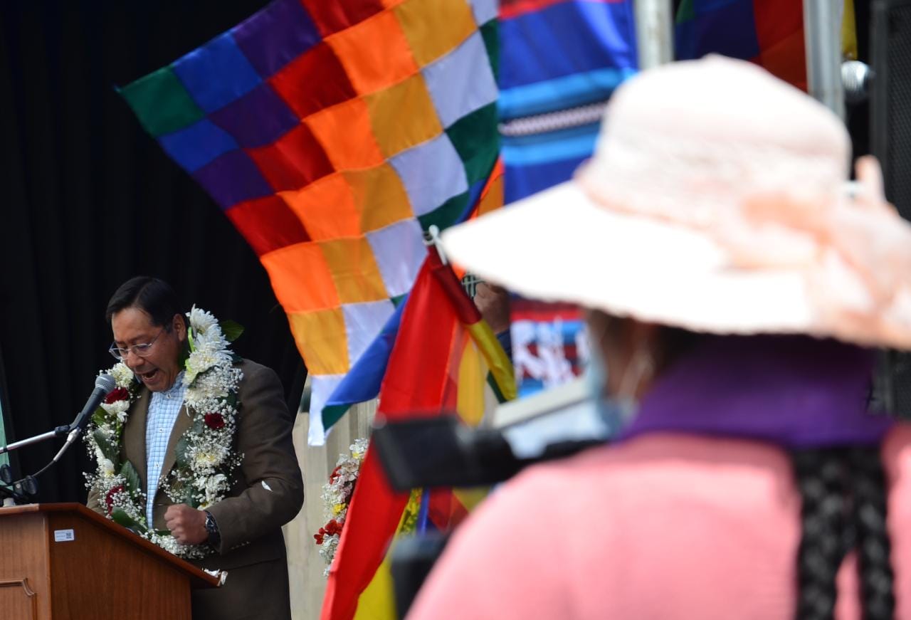 Presidente Arce anuncia proyectos, programas económicos y de vivienda en favor de las mujeres