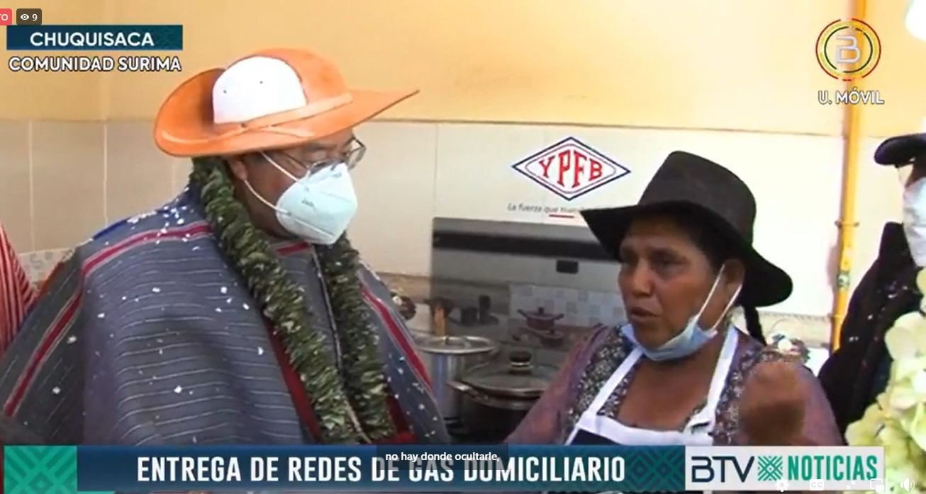Sucre: Pobladores de la comunidad Surima se benefician con redes de gas domiciliario (adelanto)