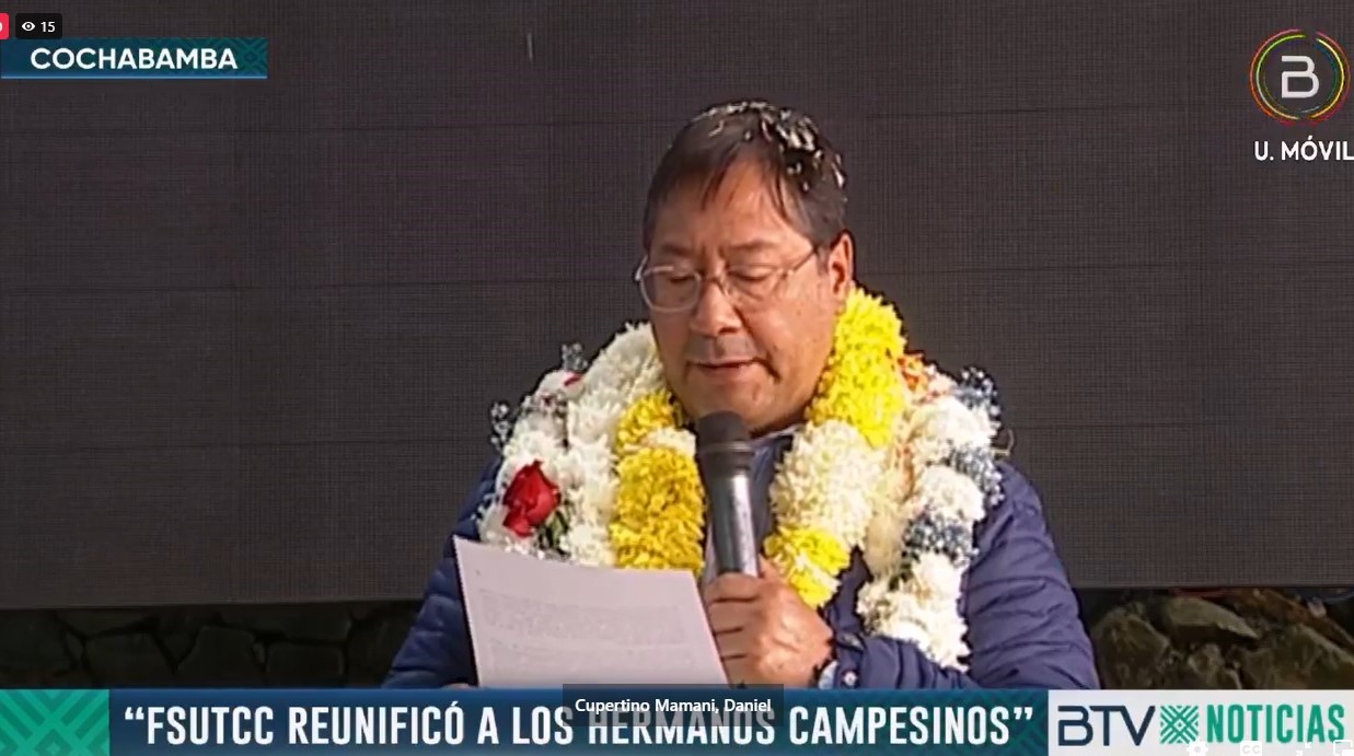 Presidente participa del 42 aniversario de la Federación Trabajadores Campesinos de Cochabamba (adelanto)