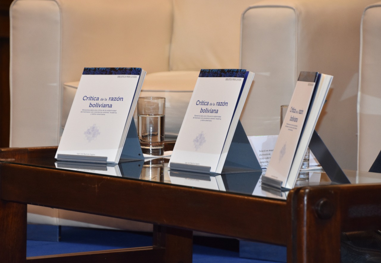 Vicepresidencia presenta la obra póstuma “Crítica de la razón boliviana” de Juan José Bautista