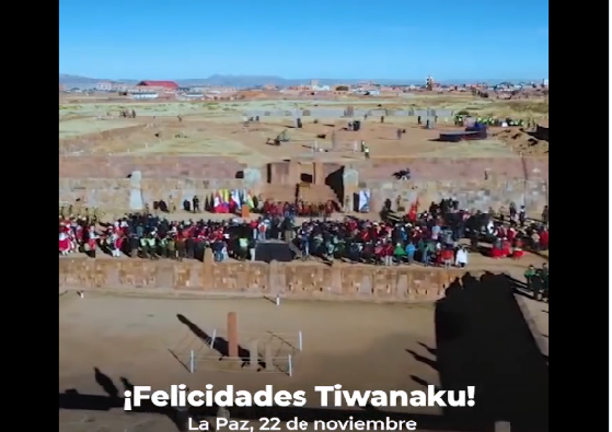 Presidente conmemora los 76 años de creación Tiwanaku, Patrimonio Cultural de la Humanidad