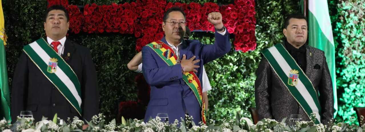 En el aniversario cruceño, Arce asegura que “el pueblo no tiene dueños ni patrones” y advierte de intentos de frenar el desarrollo