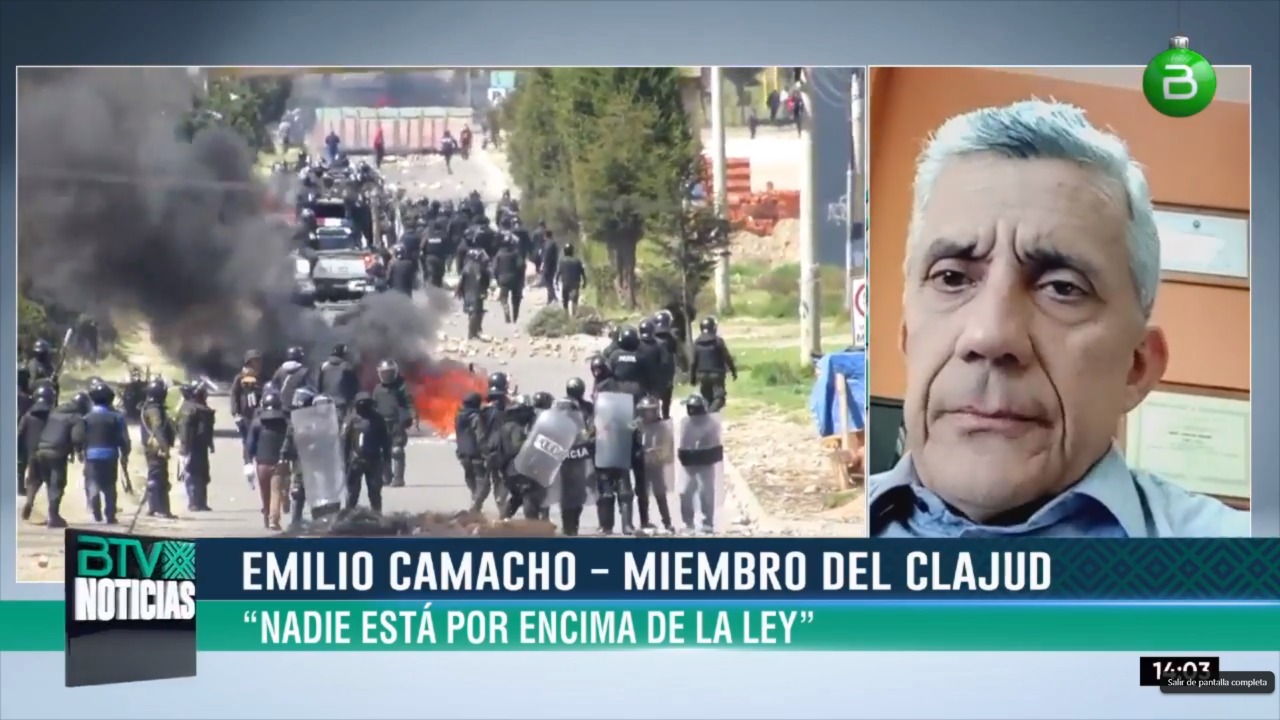 Miembro del Clajud destaca la detención de Fernando Camacho para investigación de los hechos de 2019