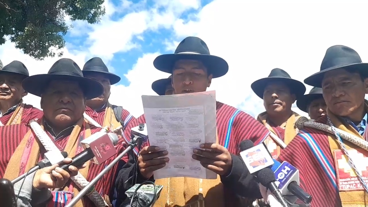 Federación Tupac Katari exige a legisladores aprobar proyecto de ley del PGE 2023
