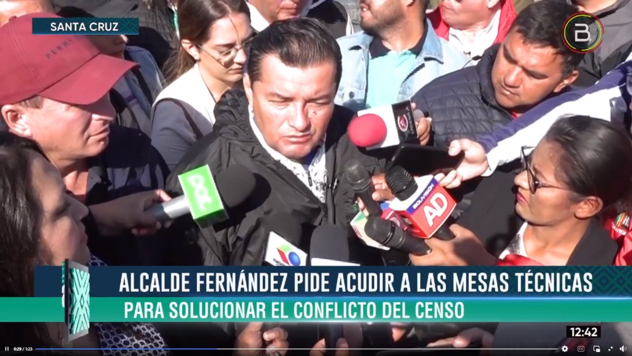 Alcalde de Santa Cruz pide un cuarto intermedio a las medidas de presión para concertar el tema censo