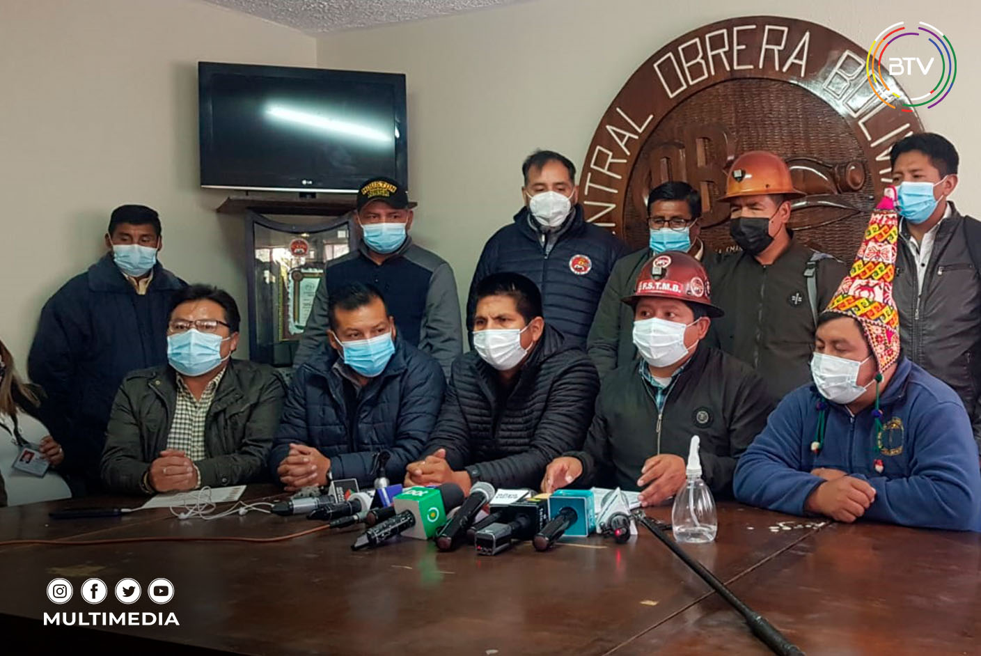 COB y Pacto de Unidad anuncian movilización nacional en rechazo al paro de los cívicos