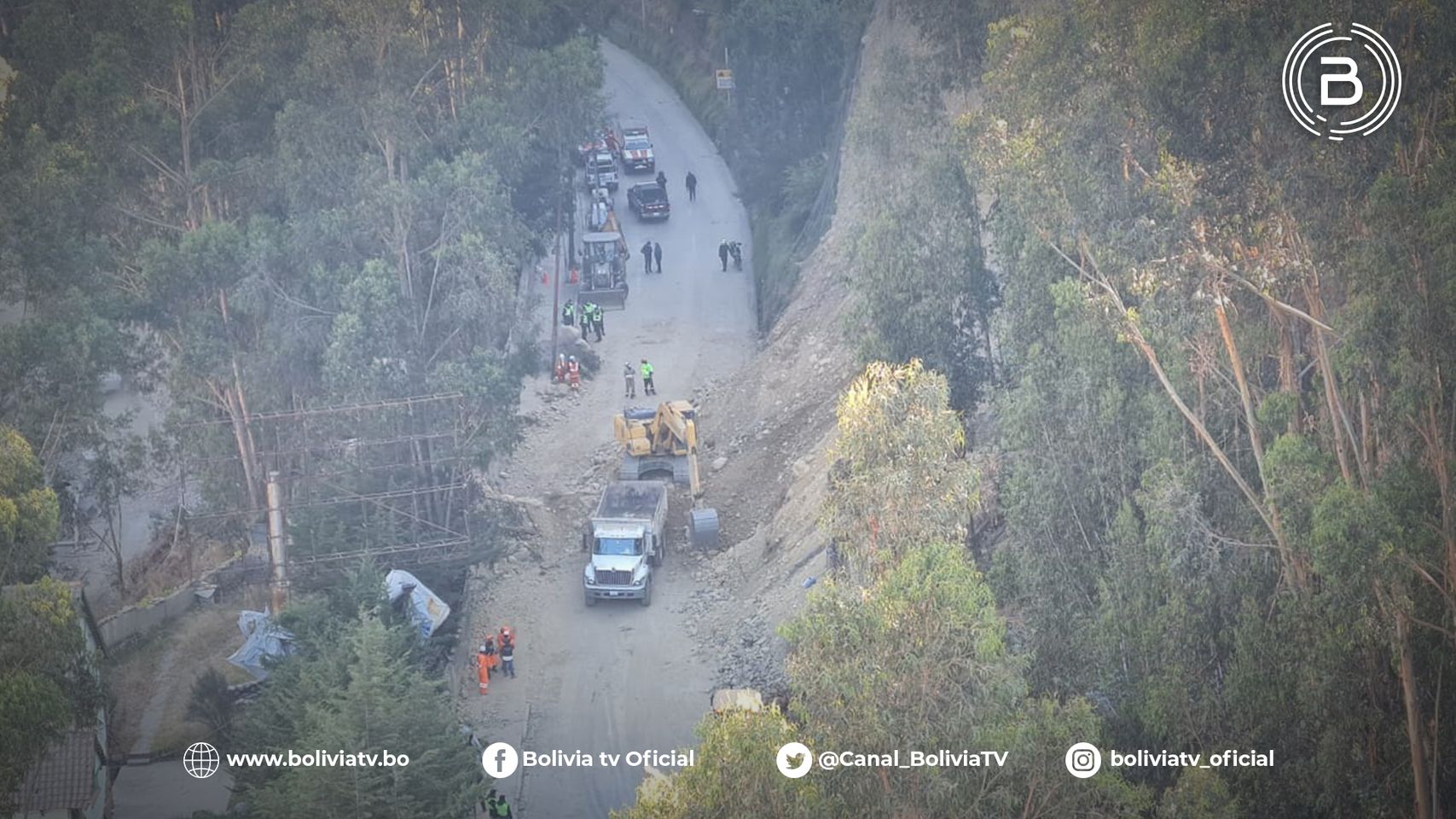 El trabajo de limpieza del deslizamiento del talud supera el 90%