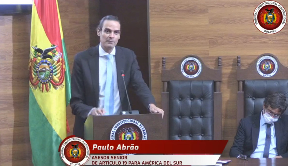 Exejecutivo de la CIDH destaca la rapidez judicial que existe en Bolivia para responder a violación de DDHH