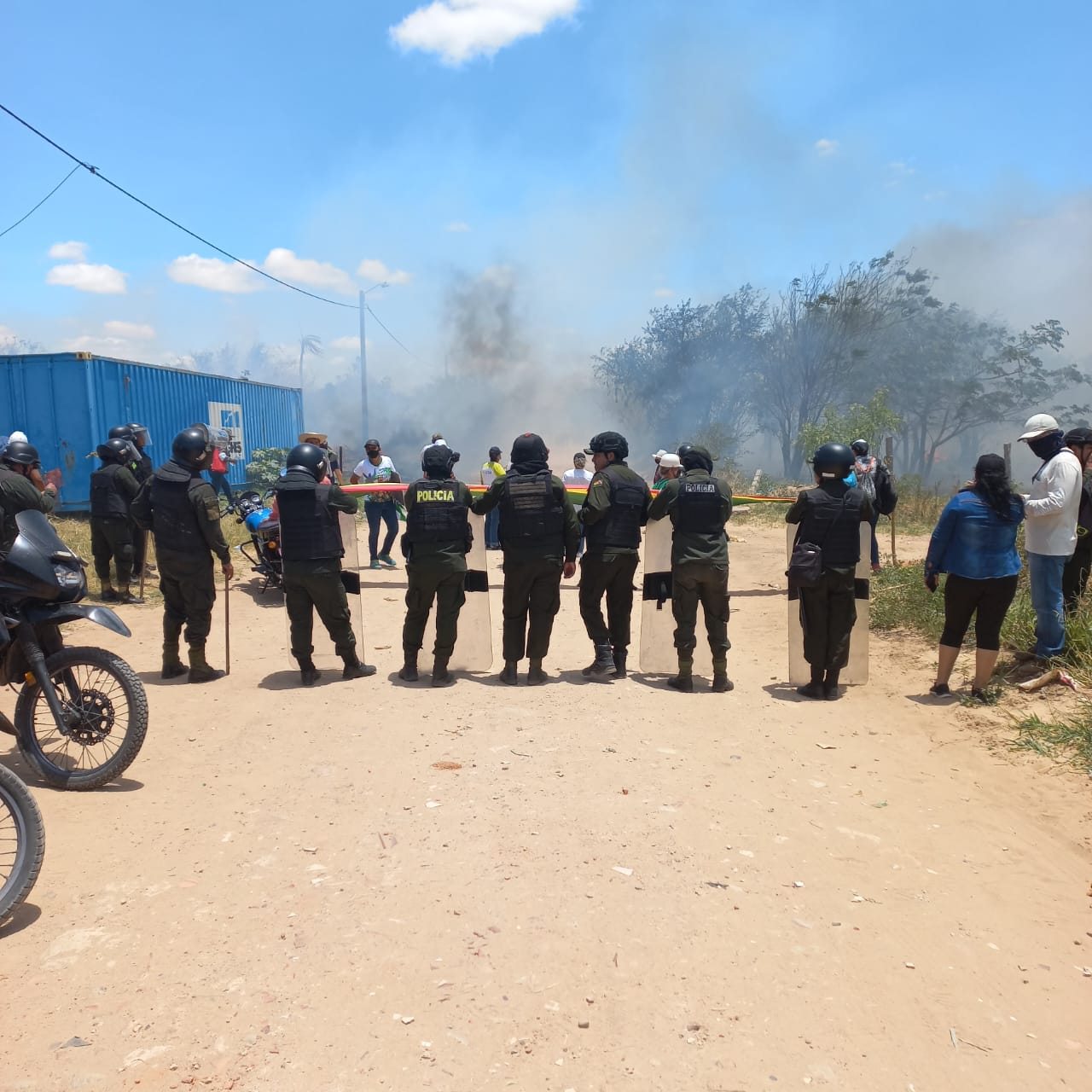 Policía reporta dos heridos e inician con las investigaciones sobre enfrentamientos cerca de la refinería Palmasola 