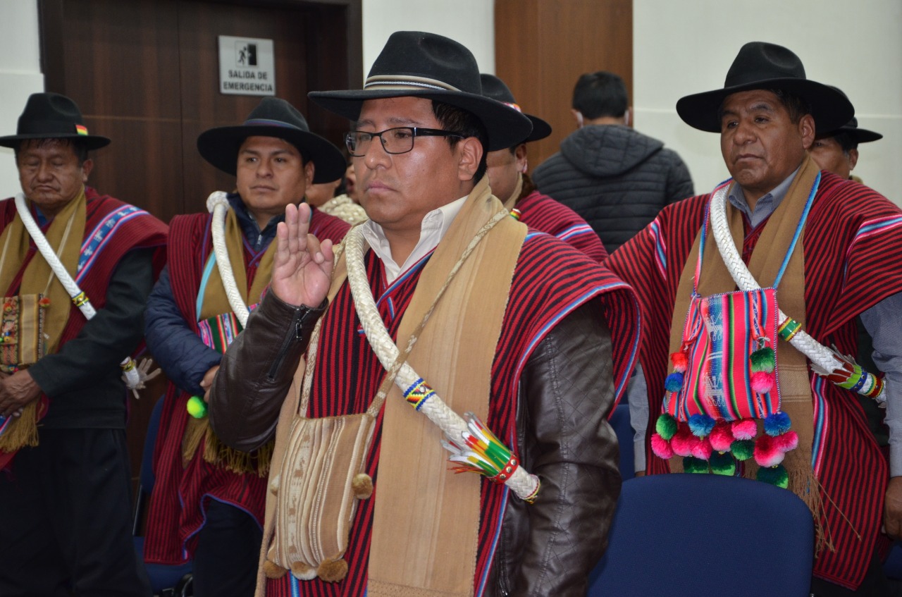 Absalón Conurana es posesionado como nuevo viceministro de Justicia Indígena Originaria