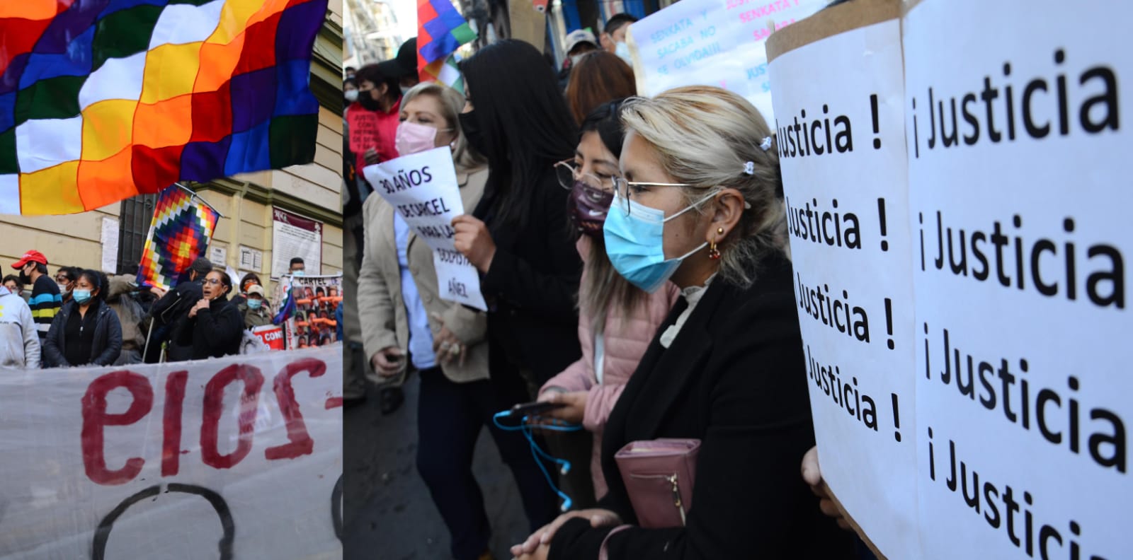 Caso Golpe de Estado II: Autoconvocados instalan vigilia tras el reinicio del juicio contra Áñez 