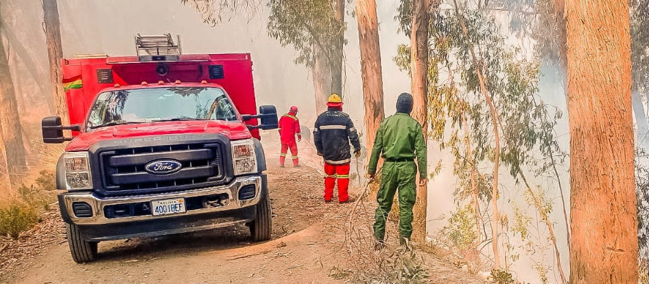 Incendio de magnitud consume cerca de 20 hectáreas en el Bosquecillo de Pura Pura de La Paz 