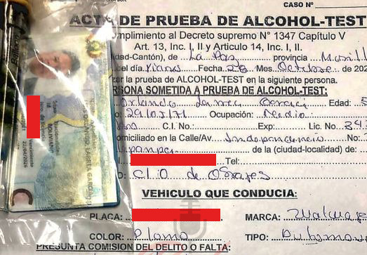 Luis Larrea fue detenido conduciendo ebrio y Policía suspende su licencia