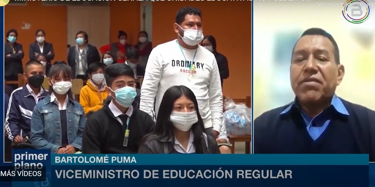 Educación pide continuar con la vacunación anticovid de niños y profesores