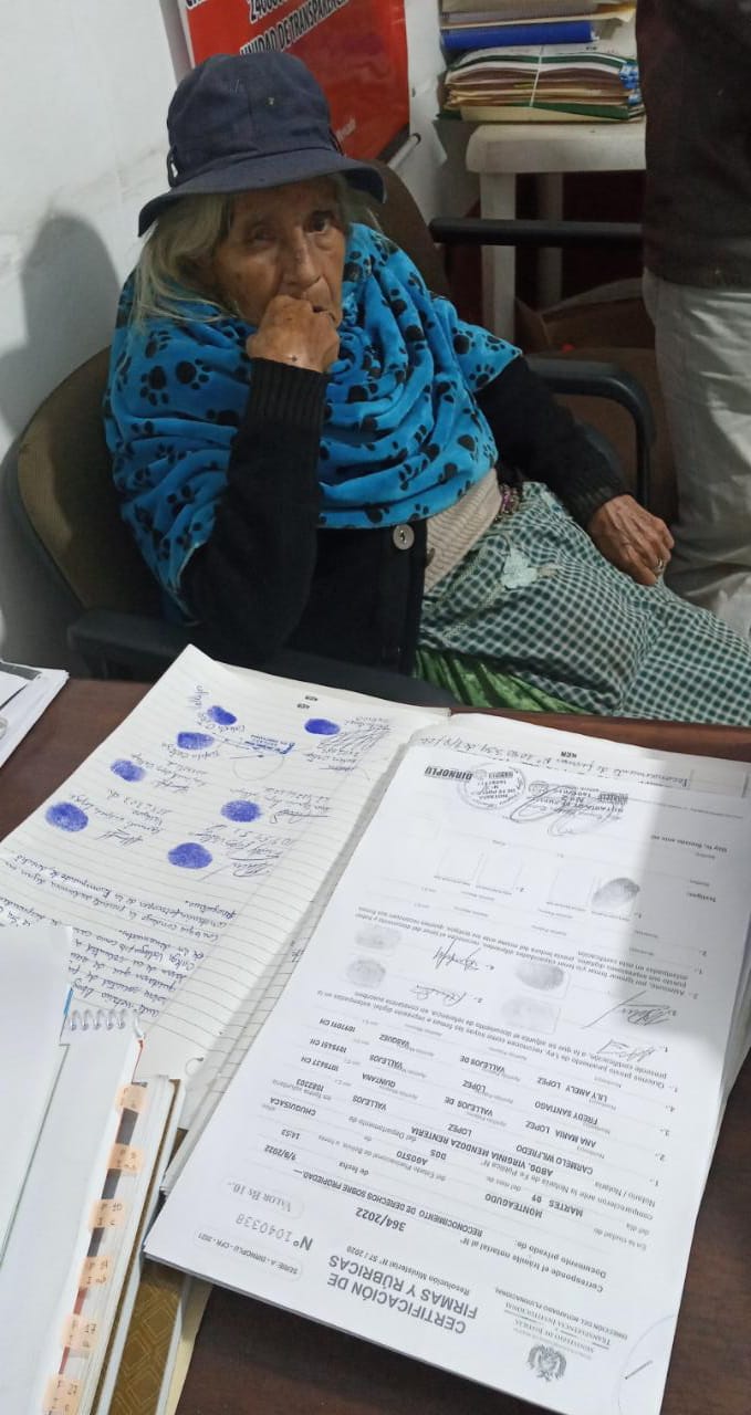 Tras intentos de desalojarla, una anciana consolida derecho sobre 60 ha que recibió como pago por beneficios sociales