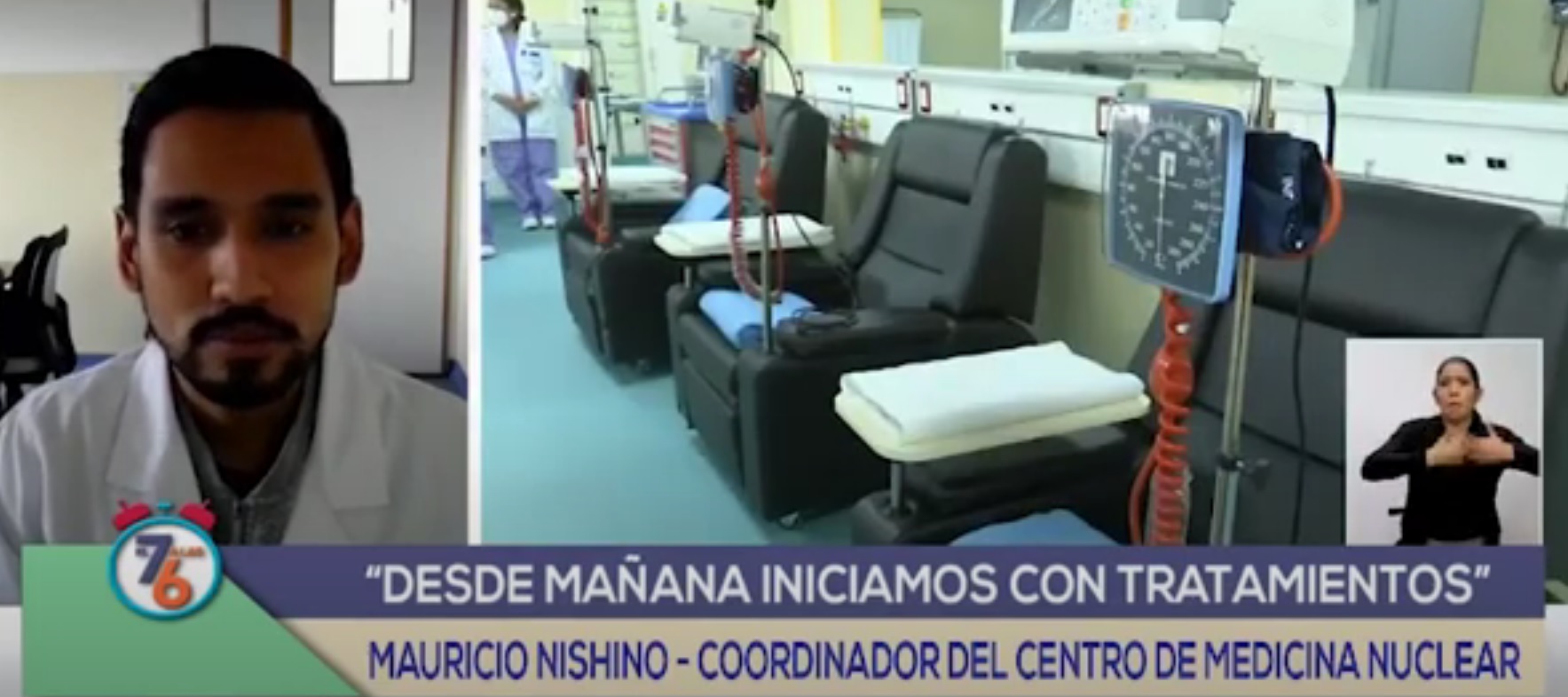 Centro de Medicina Nuclear y Radioterapia atiende a 70 pacientes en tres días