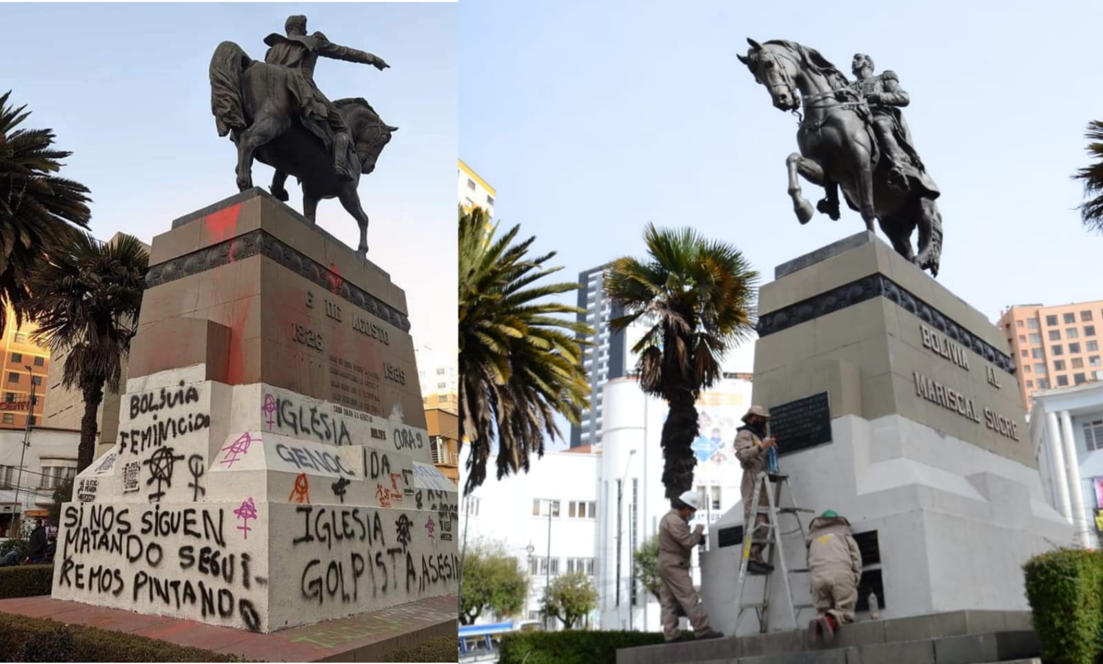 Tras casi un año de descuido, la Alcaldía de La Paz se acuerda de Sucre