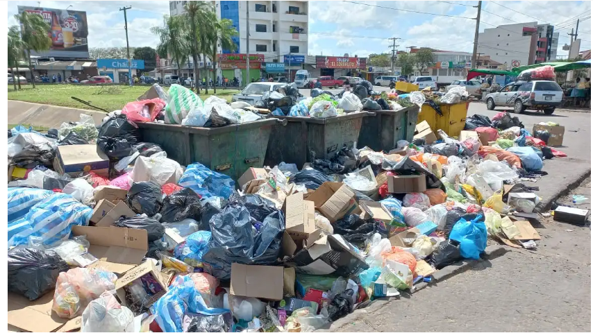 Emacruz alerta que basura acumulada en las calles de Santa Cruz de la Sierra llegará a 9.500 toneladas