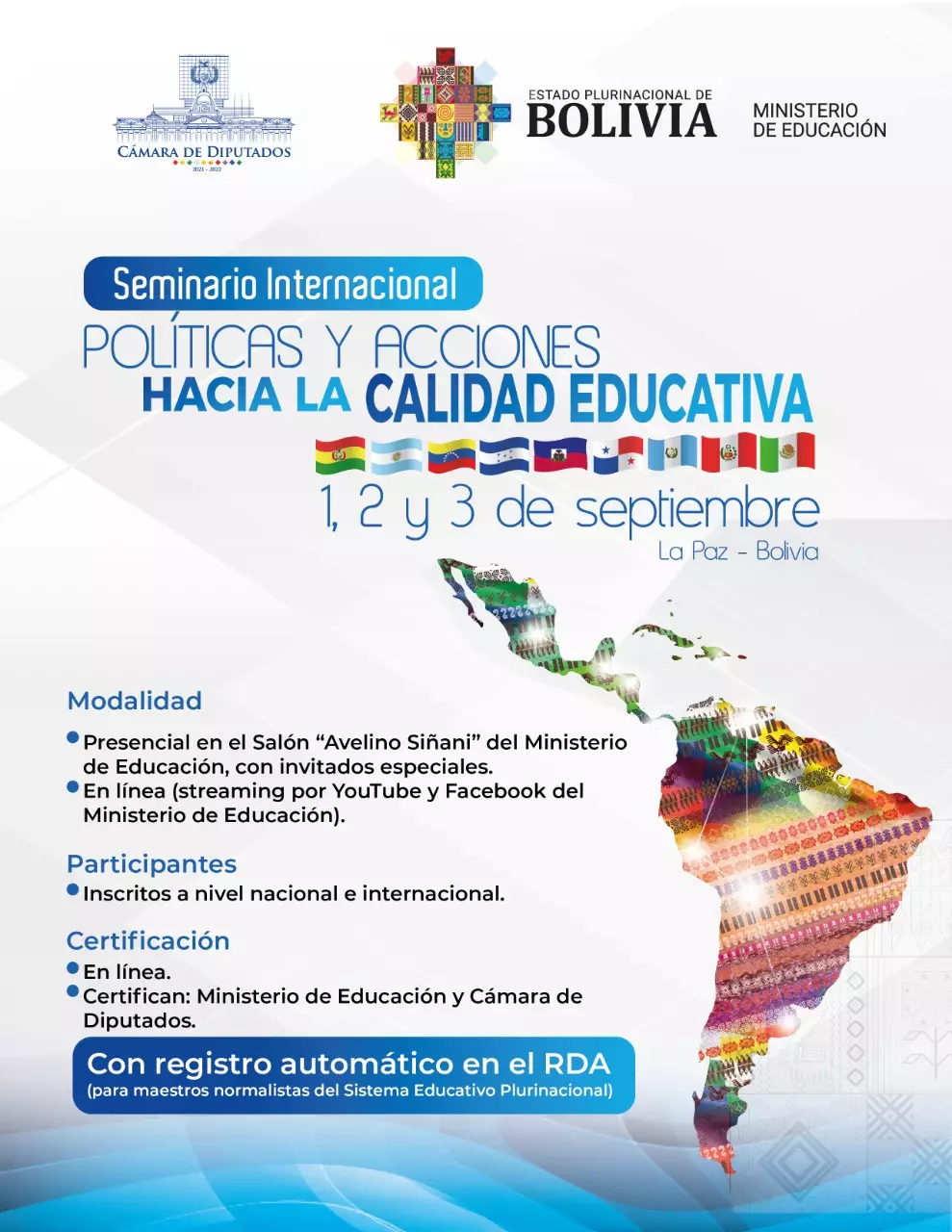 Expertos latinoamericanos serán parte del primer seminario internacional en políticas educativas