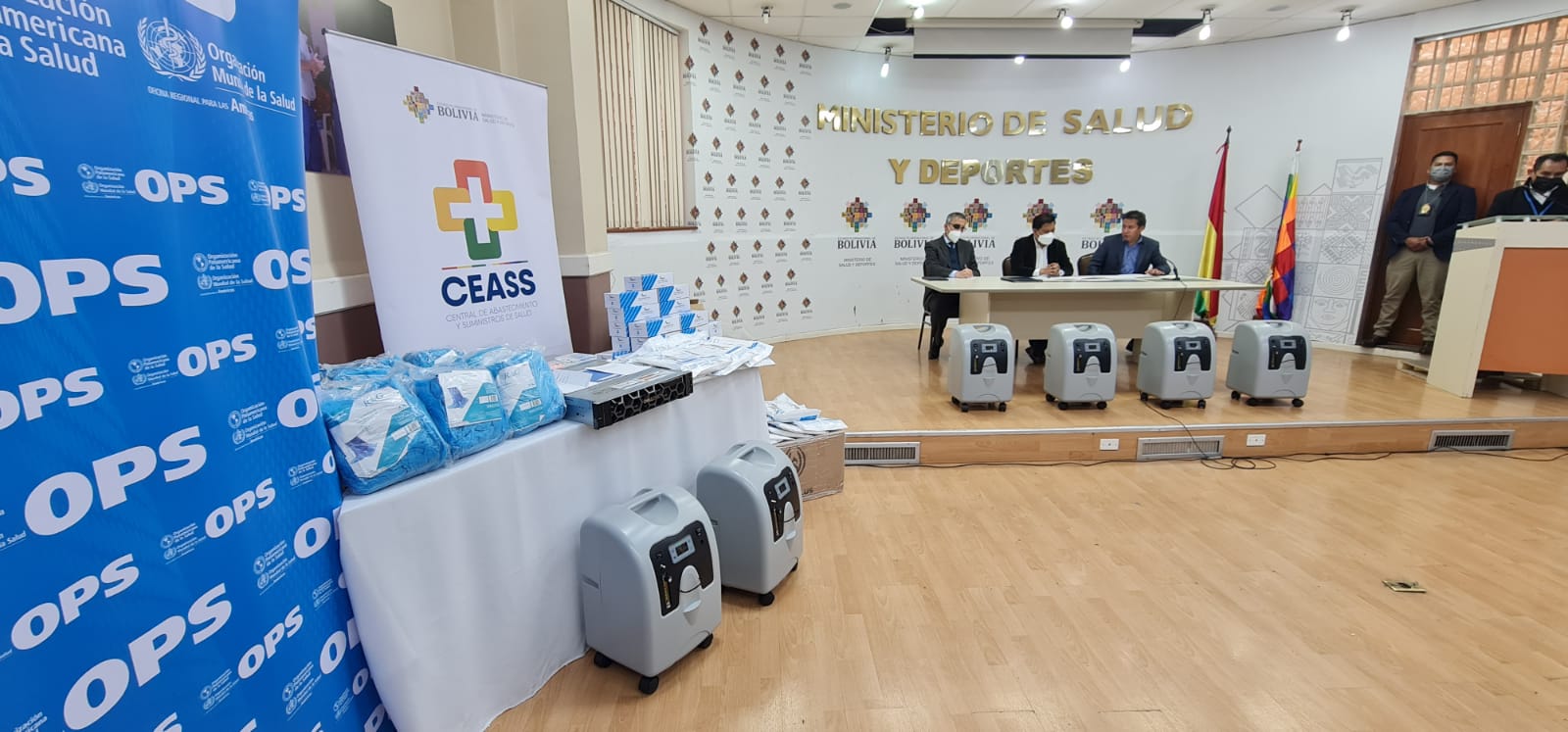 OPS/OMS donan equipamiento médico e insumos para combatir la Covid-19