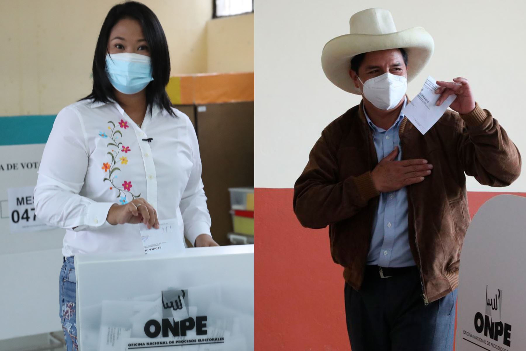 Al 99,79% del cómputo, Pedro Castillo logra el 50,20% y Keiko Fujimori 49,79%