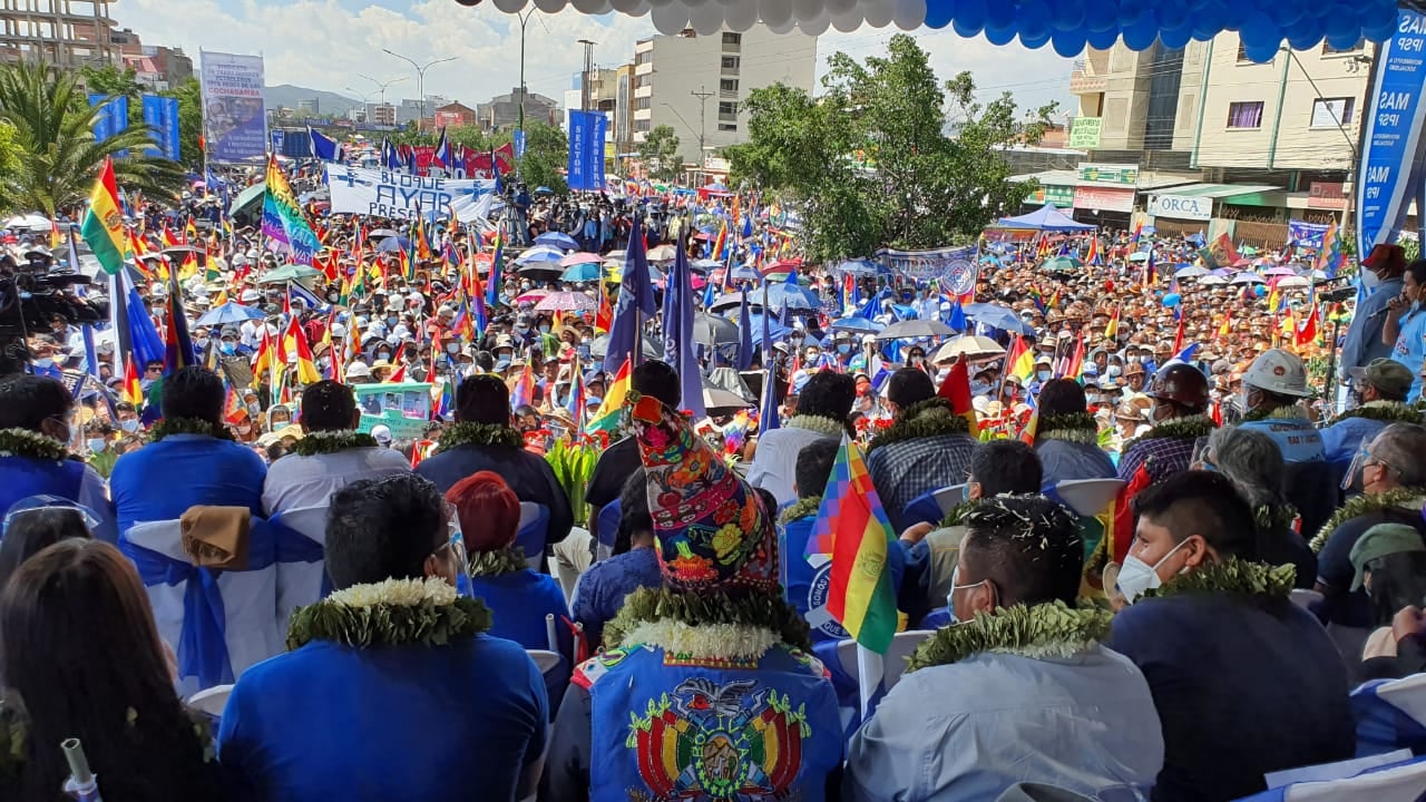 Masiva concentración del MAS exige justicia para víctimas del Golpe de Estado de 2019 y ratifica férreo apoyo al gobierno de Arce