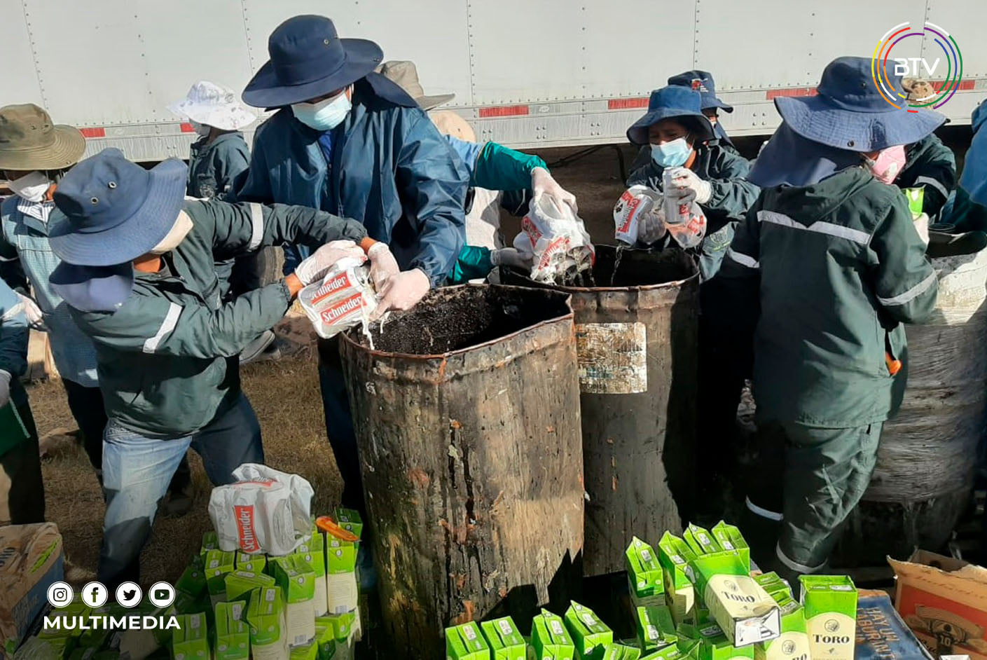 Aduana comisó mercancía valuada en Bs 200 millones en cinco meses de 2021