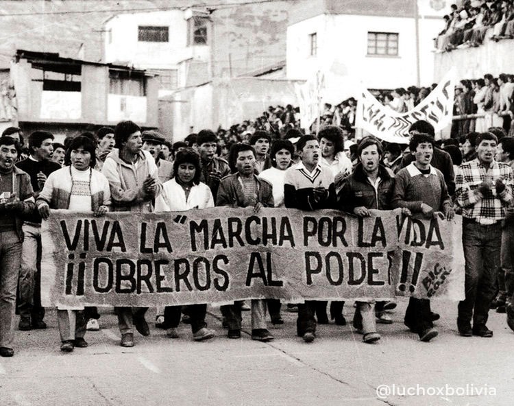 Presidente Arce recuerda represión a la Marcha por la Vida durante el gobierno del MNR en 1986