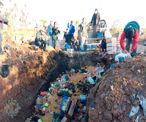 Senasag destruye 8,5 toneladas de productos en Tarija