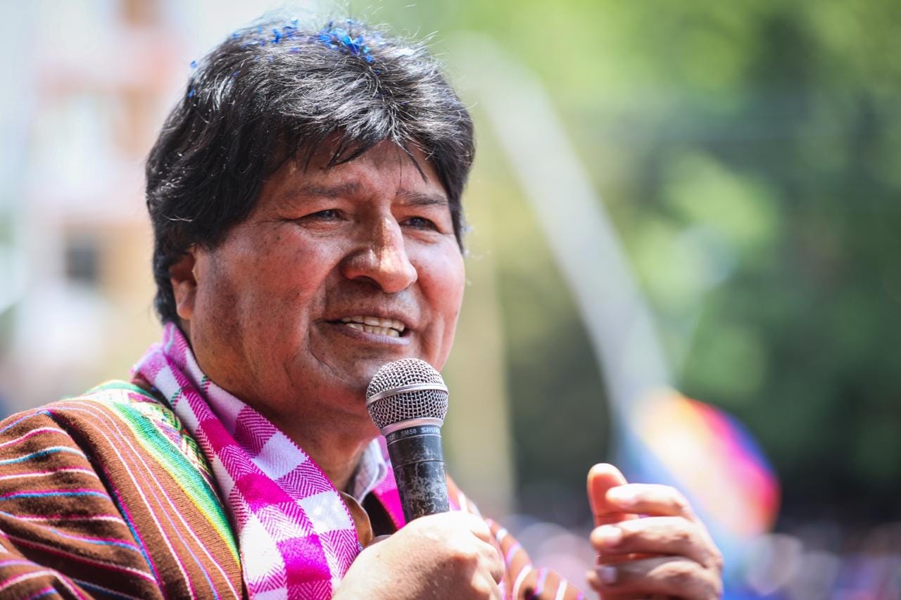 Evo Morales acusa a Mesa de justificar ingreso de armamento ilegal de Argentina a Bolivia