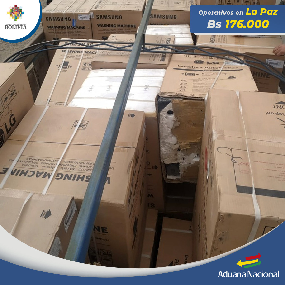 Aduana comisa mercancía de contrabando que llega a un valor de Bs 418.544 en La Paz y Santa Cruz