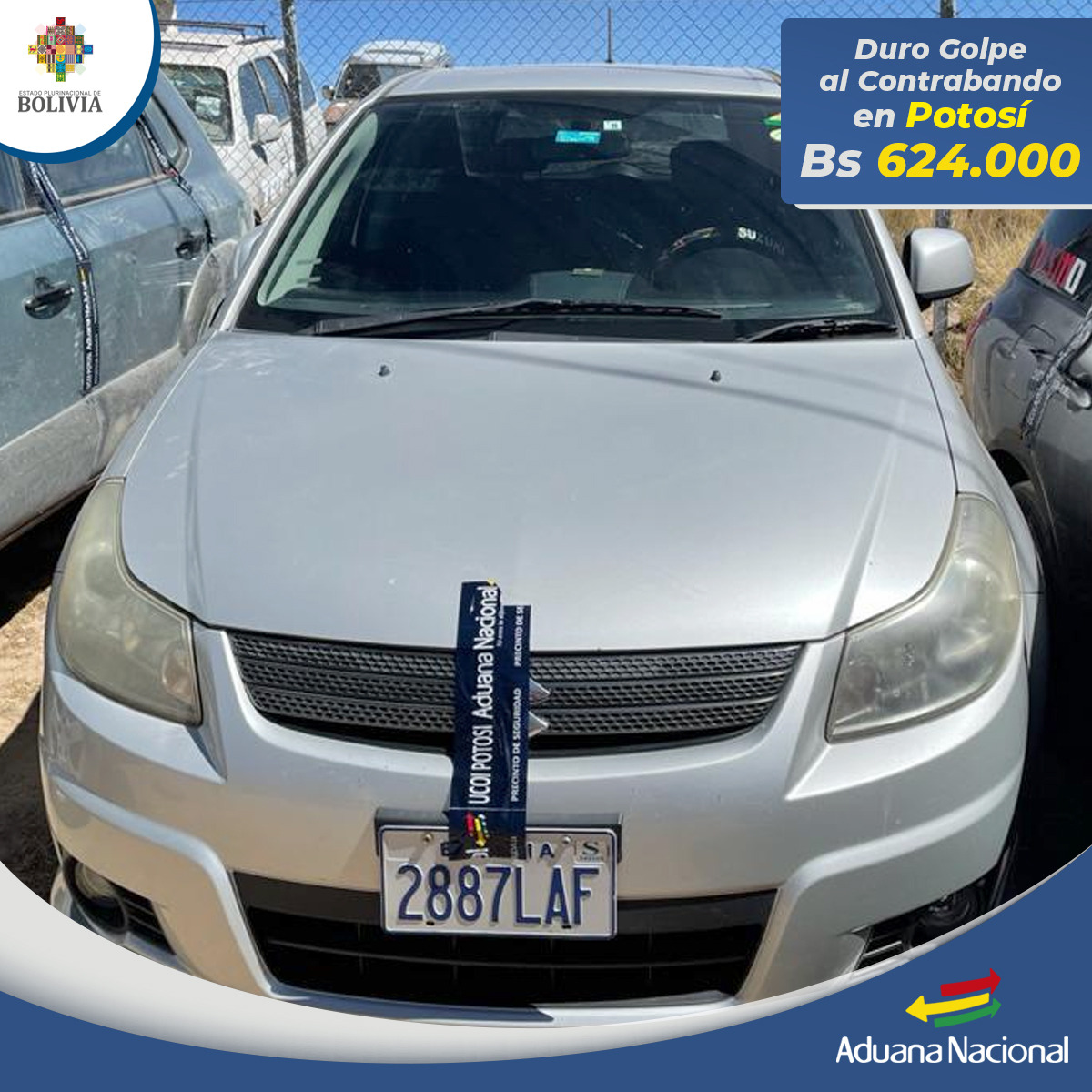 Aduana comisa mercancía de contrabando por un valor de Bs 655.140 en Potosí y Santa Cruz